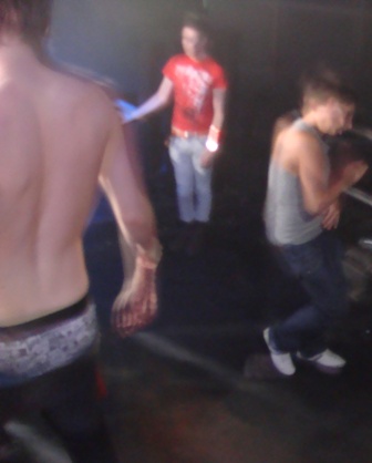 boy with saggin underwear dancing sexy